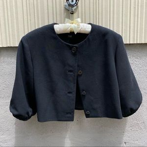 Ralph Lauren Black Crop Bolero Style Jacket